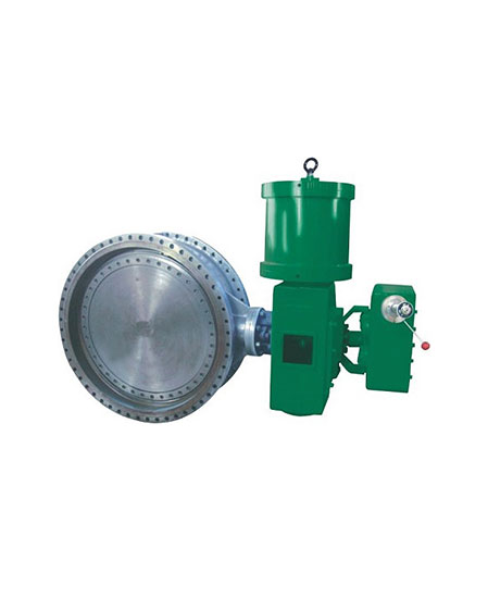 High temperature hood butterfly valve